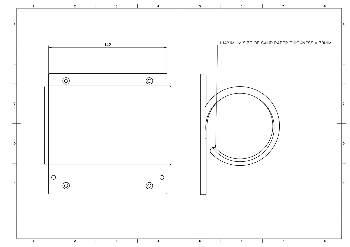 3d print files for Sand Paper Roll