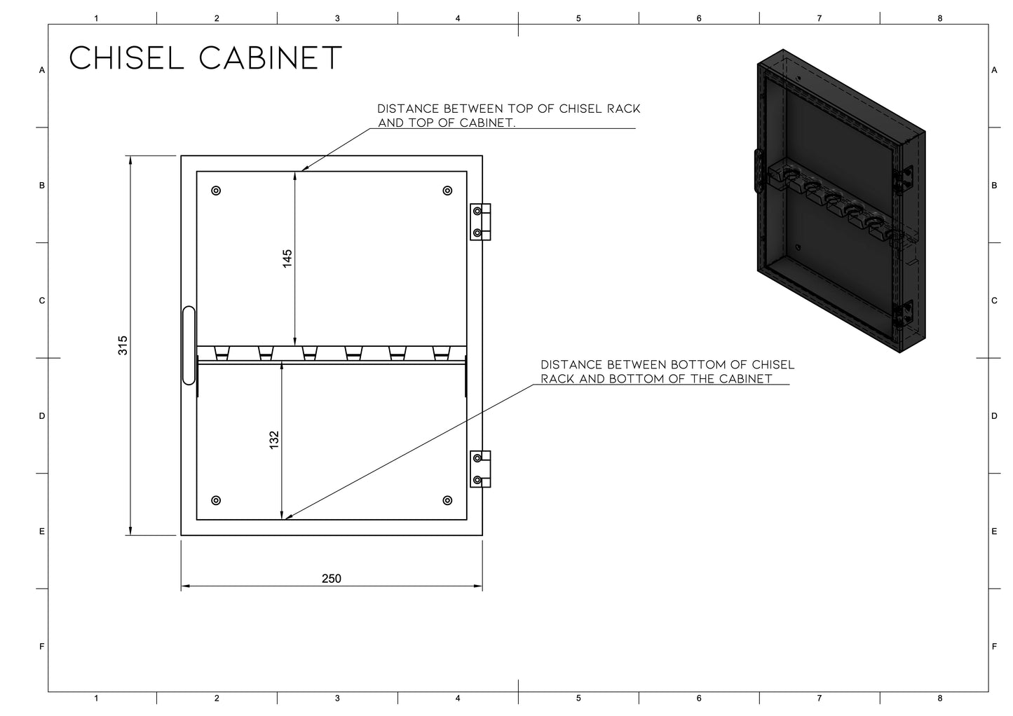 3d Print Files - Chisel Cabinet